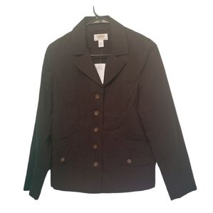 Talbots Petites Brown Jacket, Size 8